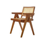 isabella Dining Armchair with Rattan Seat and backrest - Natural - Image 6