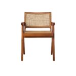 isabella Dining Armchair with Rattan Seat and backrest - Natural - Image 5