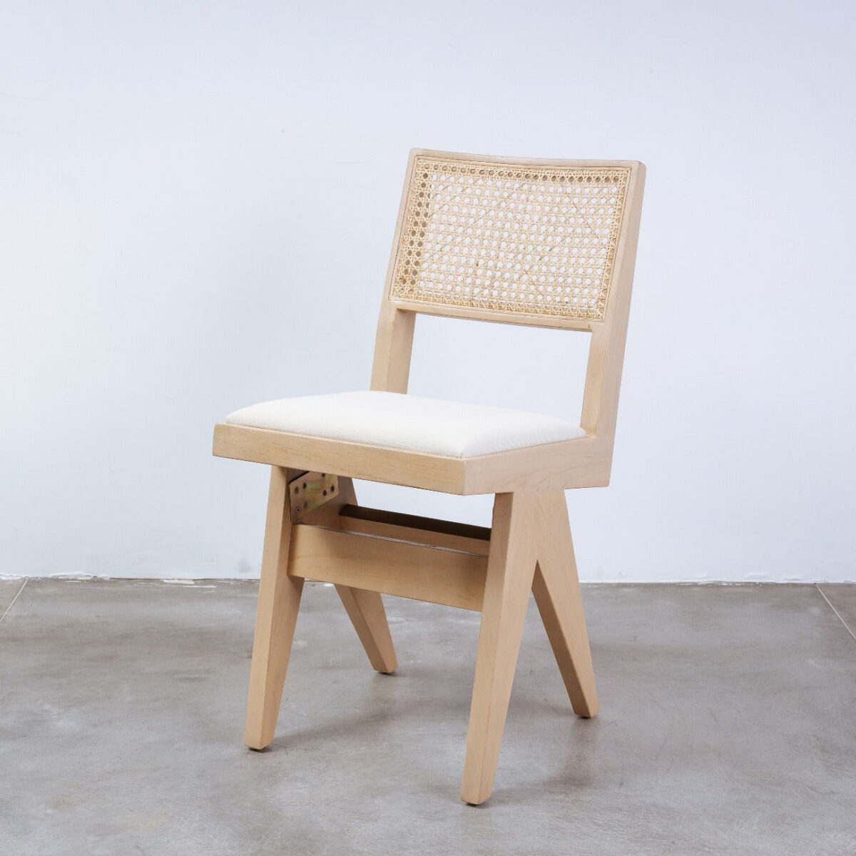 isabella Dining Armless with Seat Cushion and Rattan backrest - Image 6