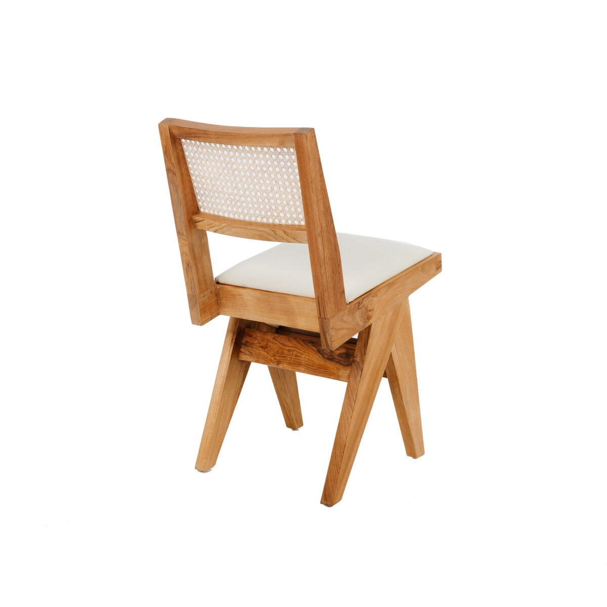 isabella Dining Armless with Seat Cushion and Rattan backrest - Image 11