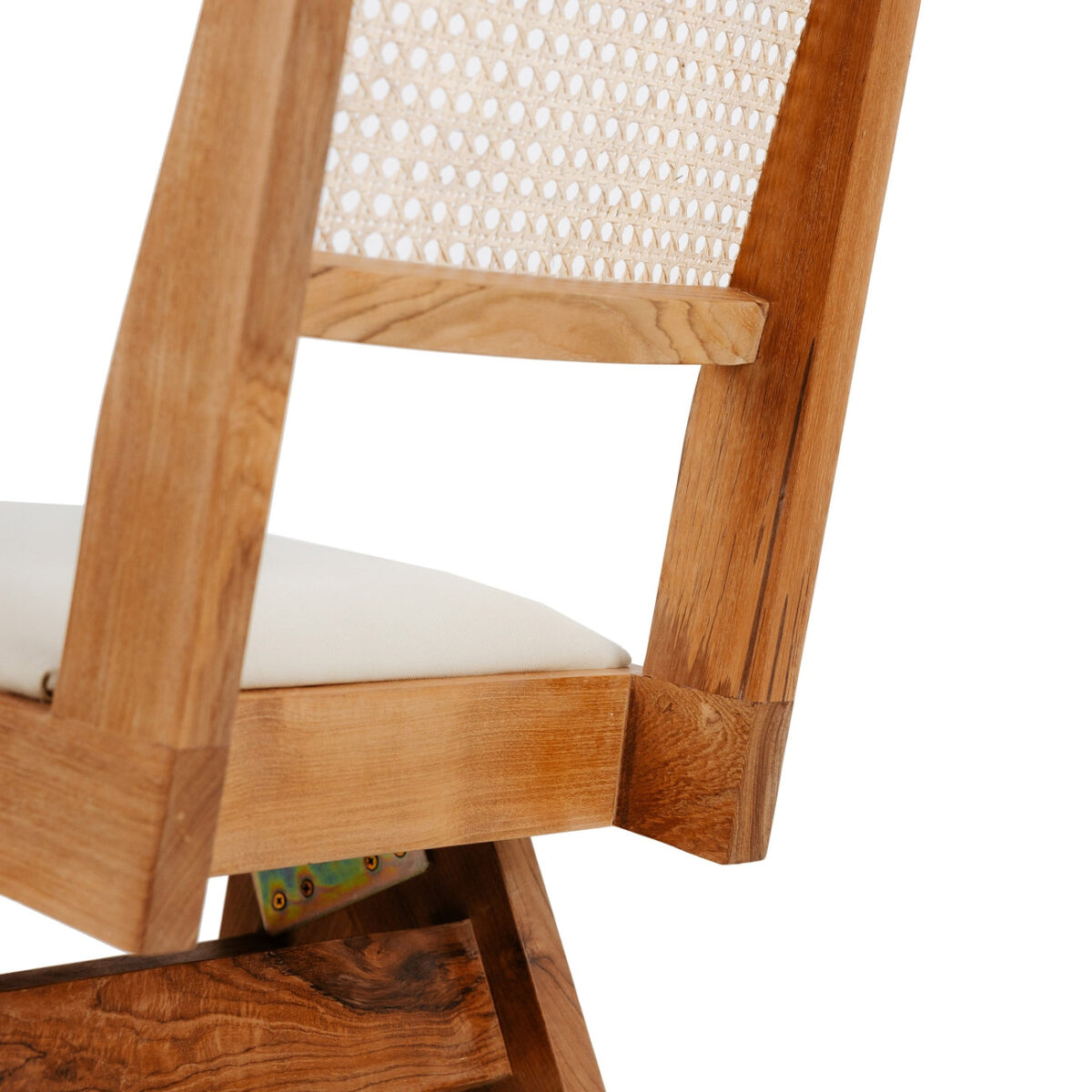 isabella Dining Armless with Seat Cushion and Rattan backrest - Image 10