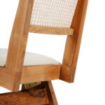 isabella Dining Armless with Seat Cushion and Rattan backrest - Image 10