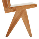 isabella Dining Armless with Seat Cushion and Rattan backrest - Image 8
