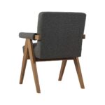 Sophia Dining Armchair With Accent Upholstered - Grey - Image 5