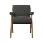 Sophia Dining Armchair With Accent Upholstered - Grey - Image 6