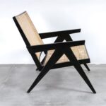 isabella Lounge Armchair with Rattan Seat and backrest - Natural - Image 3