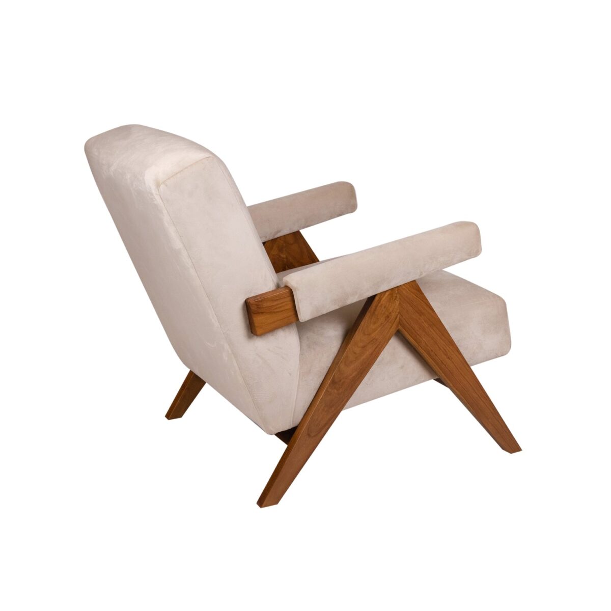 Sophia Lounge Armchair with Accent Upholstered plain - Image 10