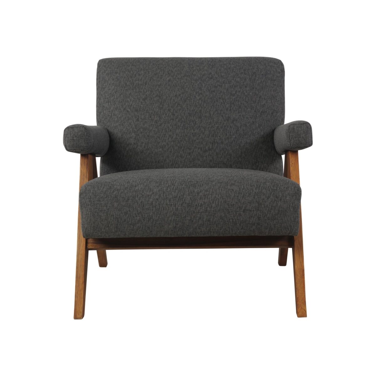 Sophia Lounge Armchair with Accent Upholstered plain - Image 2