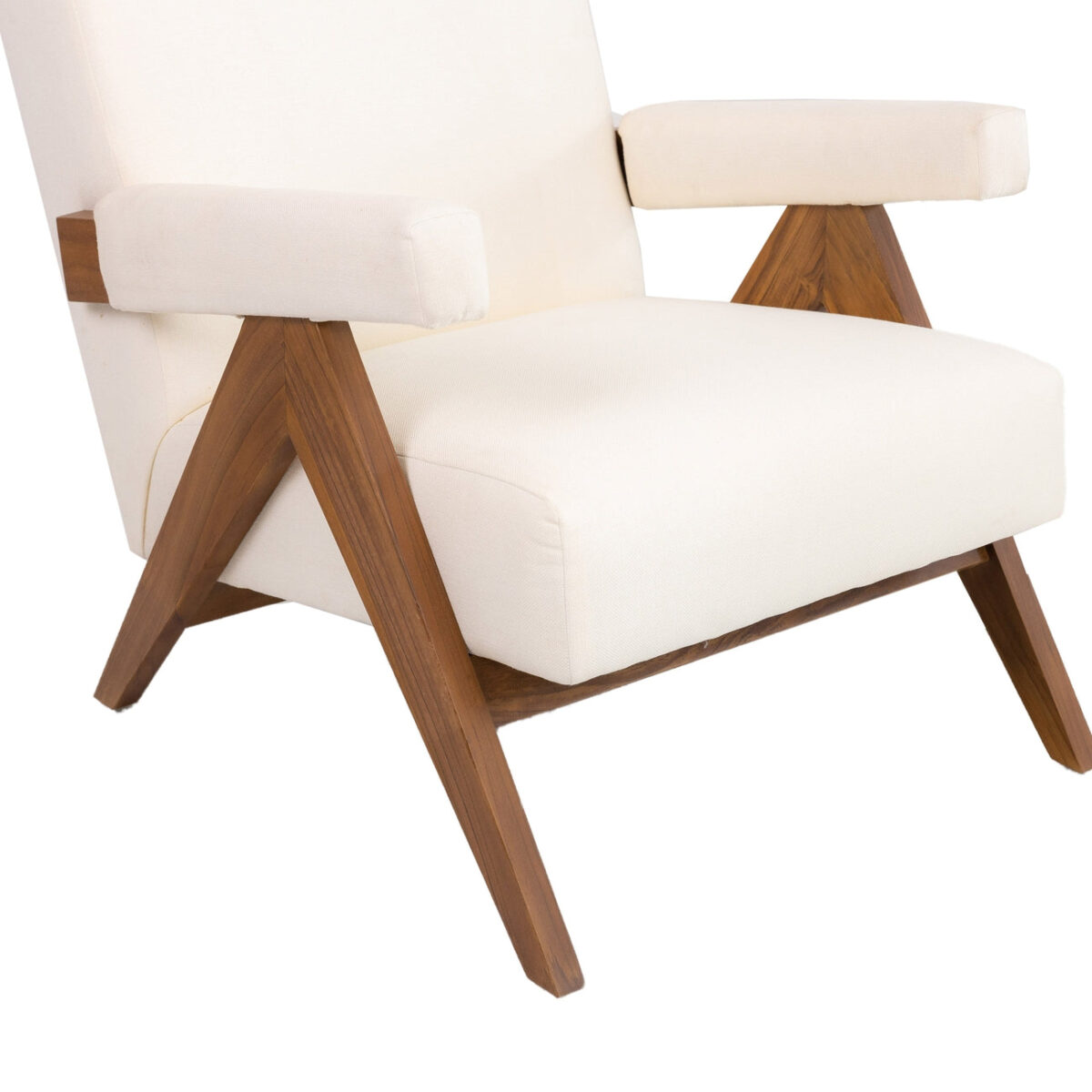 Sophia Lounge Armchair with Accent Upholstered plain - Image 14