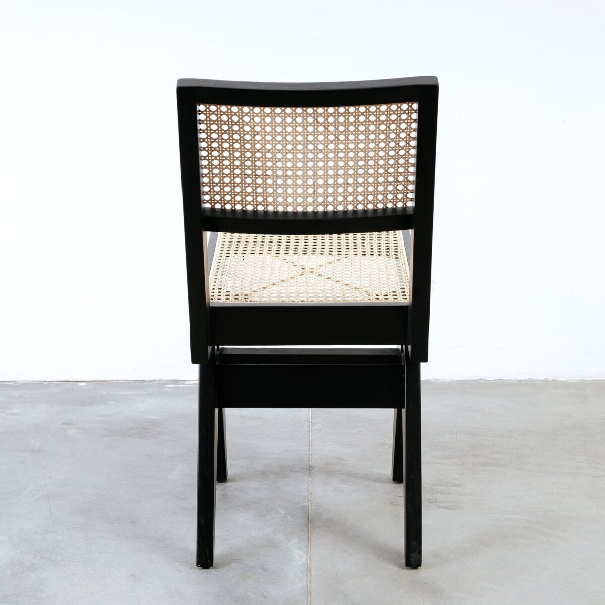 isabella Dining Armless chair with Rattan Seat and backrest - Natural - Image 7