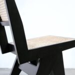 isabella Dining Armless chair with Rattan Seat and backrest - Natural - Image 6