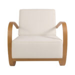 Luna Lounge Armchair with Accent Upholstered - Image 5