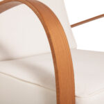 Luna Lounge Armchair with Accent Upholstered - Image 7