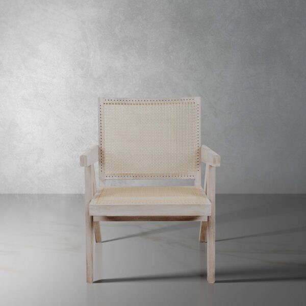 isabella Lounge Armchair with Rattan Seat and backrest