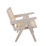 isabella Lounge Armchair with Rattan Seat and backrest - Image 7