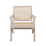 isabella Lounge Armchair with Rattan Seat and backrest - Image 3