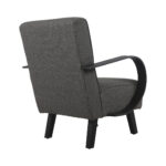 Luna Dining Armchair with Accent Upholstered - black - Image 6