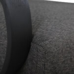 Luna Dining Armchair with Accent Upholstered - black - Image 4
