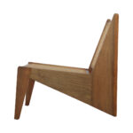 Aurora Lounge Armless Chair with Rattan Seat and backrest - Natural - Image 4