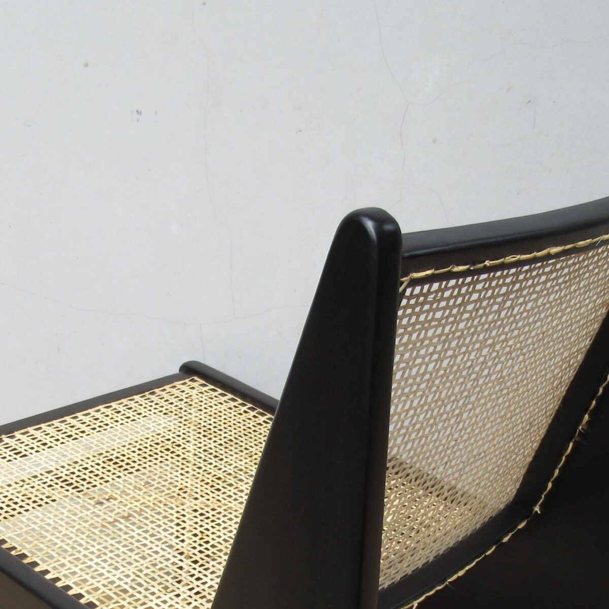 Aurora Lounge Armless Chair with Rattan Seat and backrest - Natural - Image 7