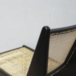 Aurora Lounge Armless Chair with Rattan Seat and backrest - Natural - Image 7