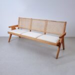 isabella sofa with Seat Cushion and Rattan backrest - Image 2