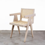 isabella Dining Armchair with Rattan Seat and backrest - Black - Image 6