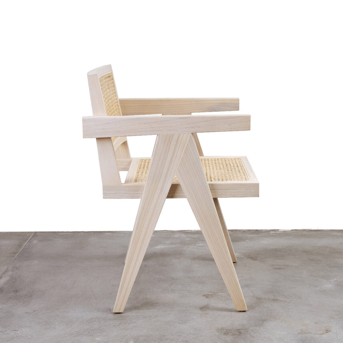 isabella Dining Armchair with Rattan Seat and backrest - Black - Image 7