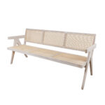 isabella Arm sofa with Rattan Seat and backrest - Image 7