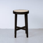 isabella Stool with round rattan seat