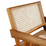 isabella barstool with arm rattan seat and backrest - Image 3