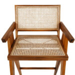 isabella barstool with arm rattan seat and backrest - Image 2