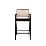 isabella barstool with arm rattan seat and backrest - Image 6