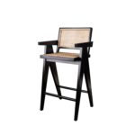 isabella barstool with arm rattan seat and backrest - Image 7