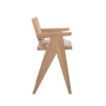isabella arm counter stool wit seat cushion and rattan backrest - Image 6