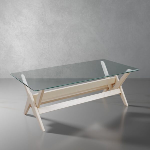 isabella Teak Dining Table with Glass Top