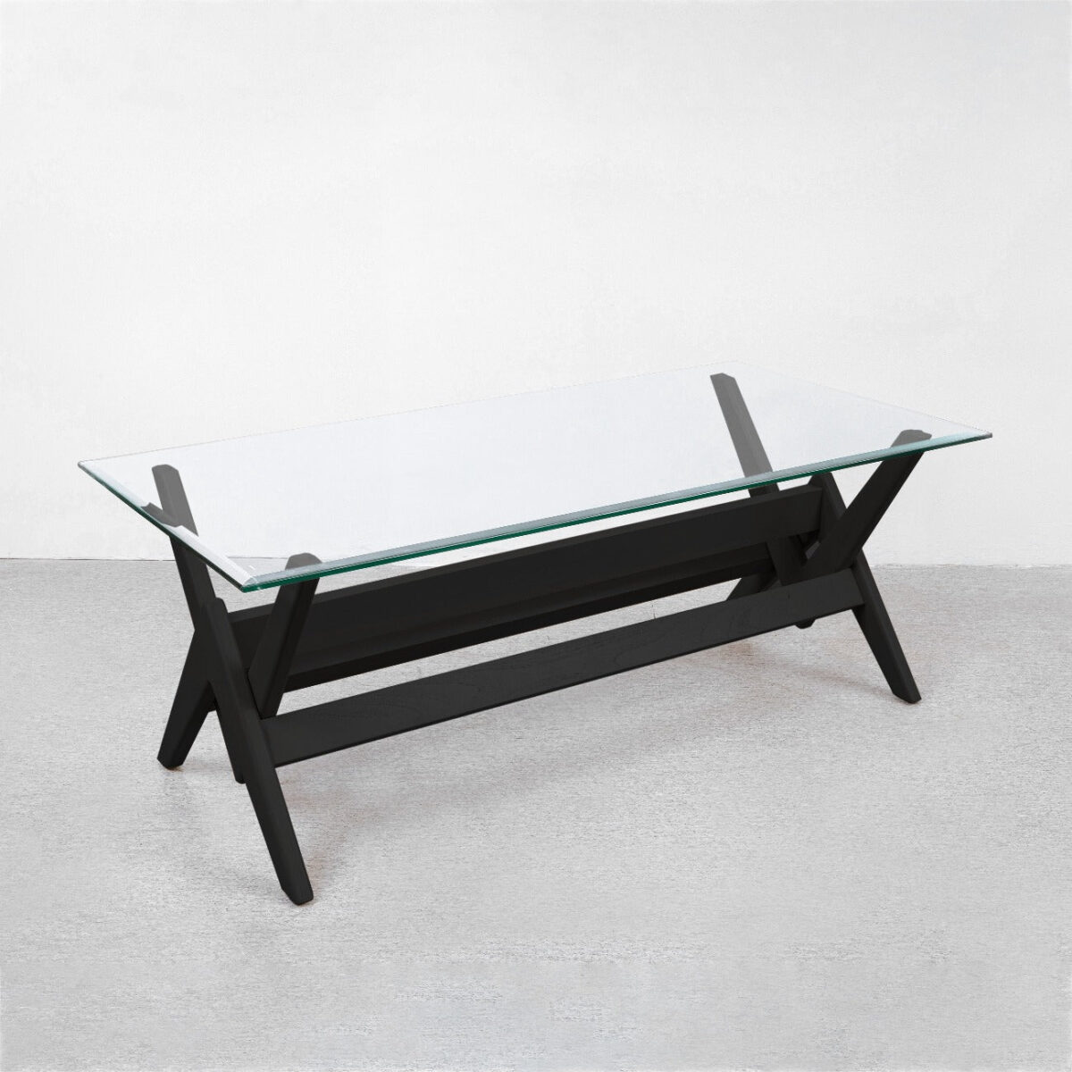 isabella Teak Dining Table with Glass Top - Image 9