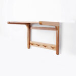 Aurora Teak Wall Shelf and Rack - Image 4
