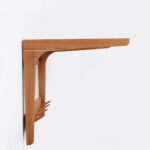 Aurora Teak Wall Shelf and Rack - Image 3