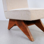 Nova Armless chair with Accent Upholstered - white - Image 2