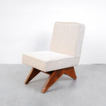 Nova Armless chair with Accent Upholstered - white - Image 6