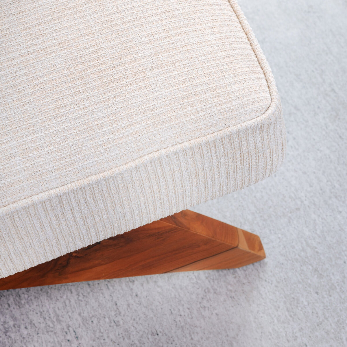Nova Armless chair with Accent Upholstered - white - Image 4