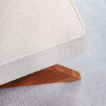 Nova Armless chair with Accent Upholstered - white - Image 4