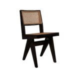 isabella Dining Armless with Rattan Seat and backrest - black - Image 3