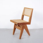 isabella Dining Armless chair with rattan seat and backrest