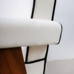 Sophia Dining Armchair With Accent Upholstered line - Image 3