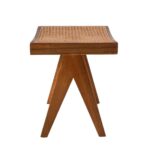 isabella stool with Rattan Seat - Natural - Image 3