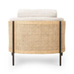 Layla arm chair with ratan and Upholstered - Image 5