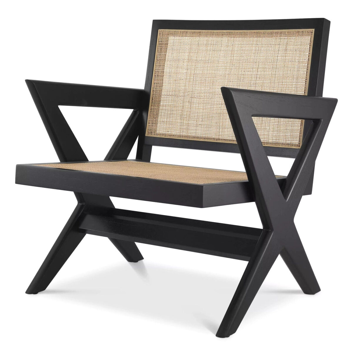isabella lounger arm with rattan seat and backrest - Image 4
