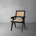 isabella dining arm chair with ratan seat and backrest